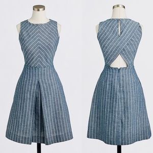 J Crew Factory Chevron-Striped Dress, Size 8